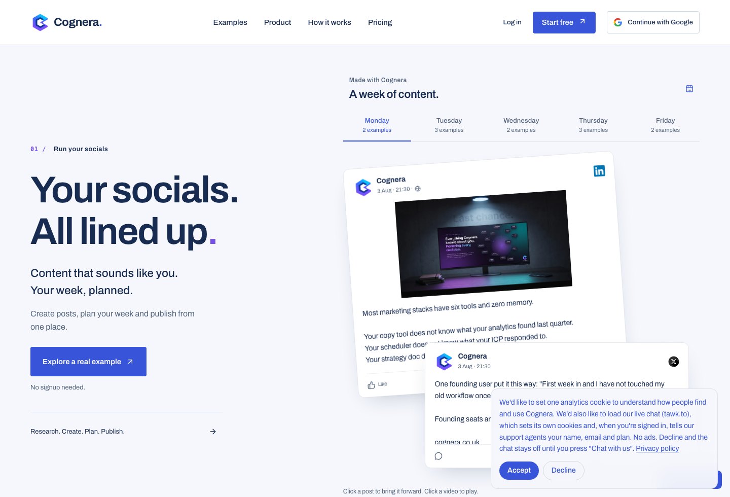 Cognera website preview