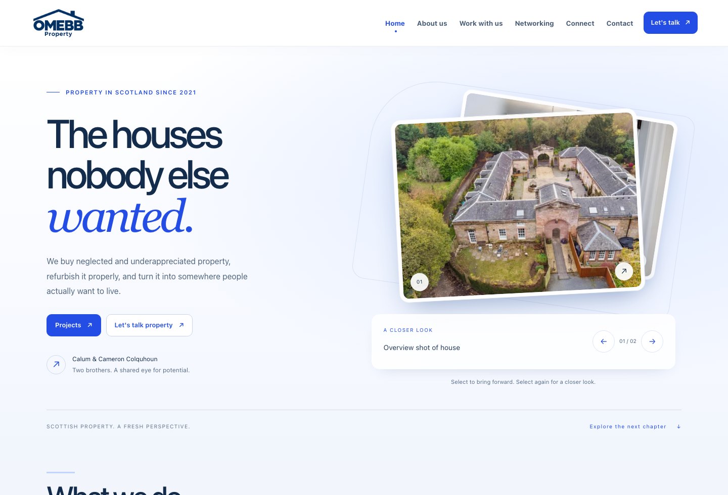 OMEBB Property website preview